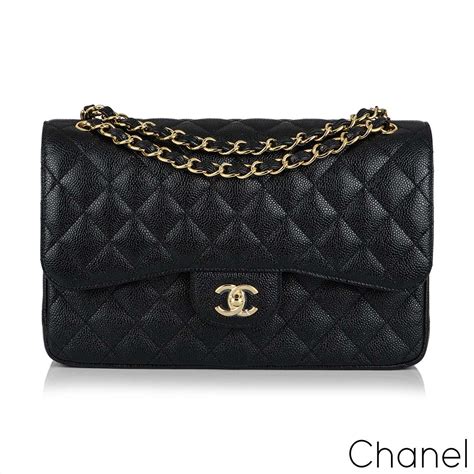 chanel classic flap bag medium caviar black|The Ultimate Bag Guide: The Chanel Classic Flap Bag.